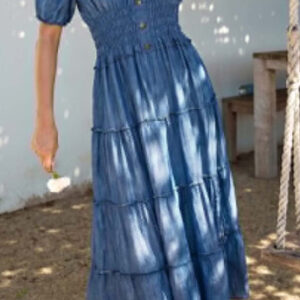 ROBE LONGUE ASPECT JEANS